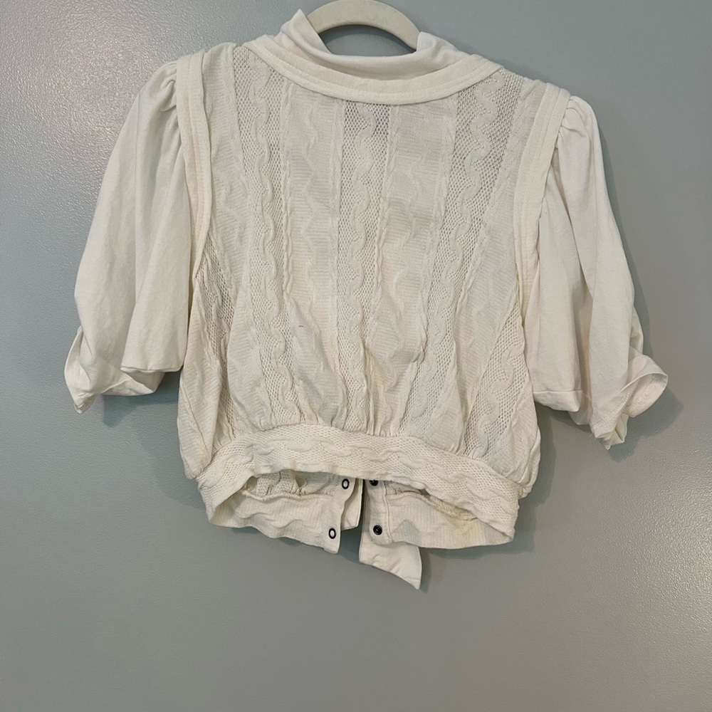 NWWOT Free People blouse! Size s white!